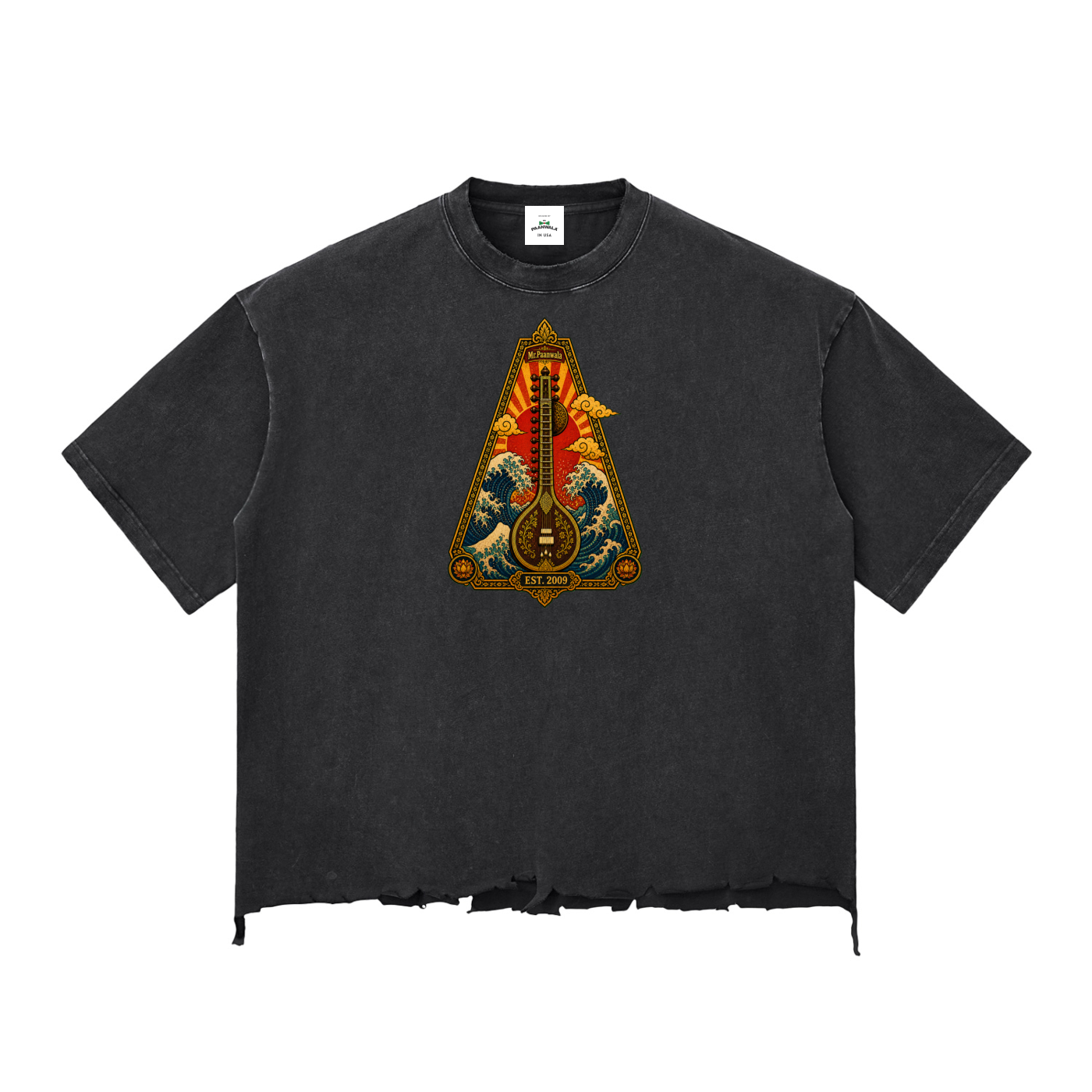 Sitar Raw-Hem Boxy T-shirt