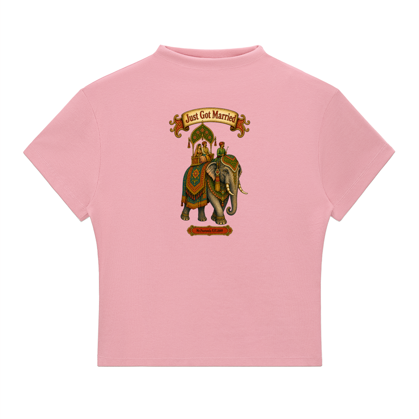 Just Got Married Mock Neck T-Shirt