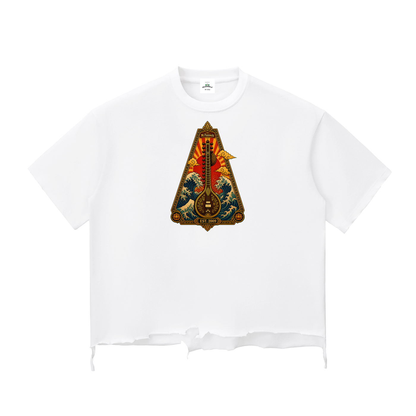 Sitar Raw-Hem Boxy T-shirt